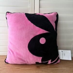 Playboy Bunny Y2K Pink & Black Square Shaped Pillow